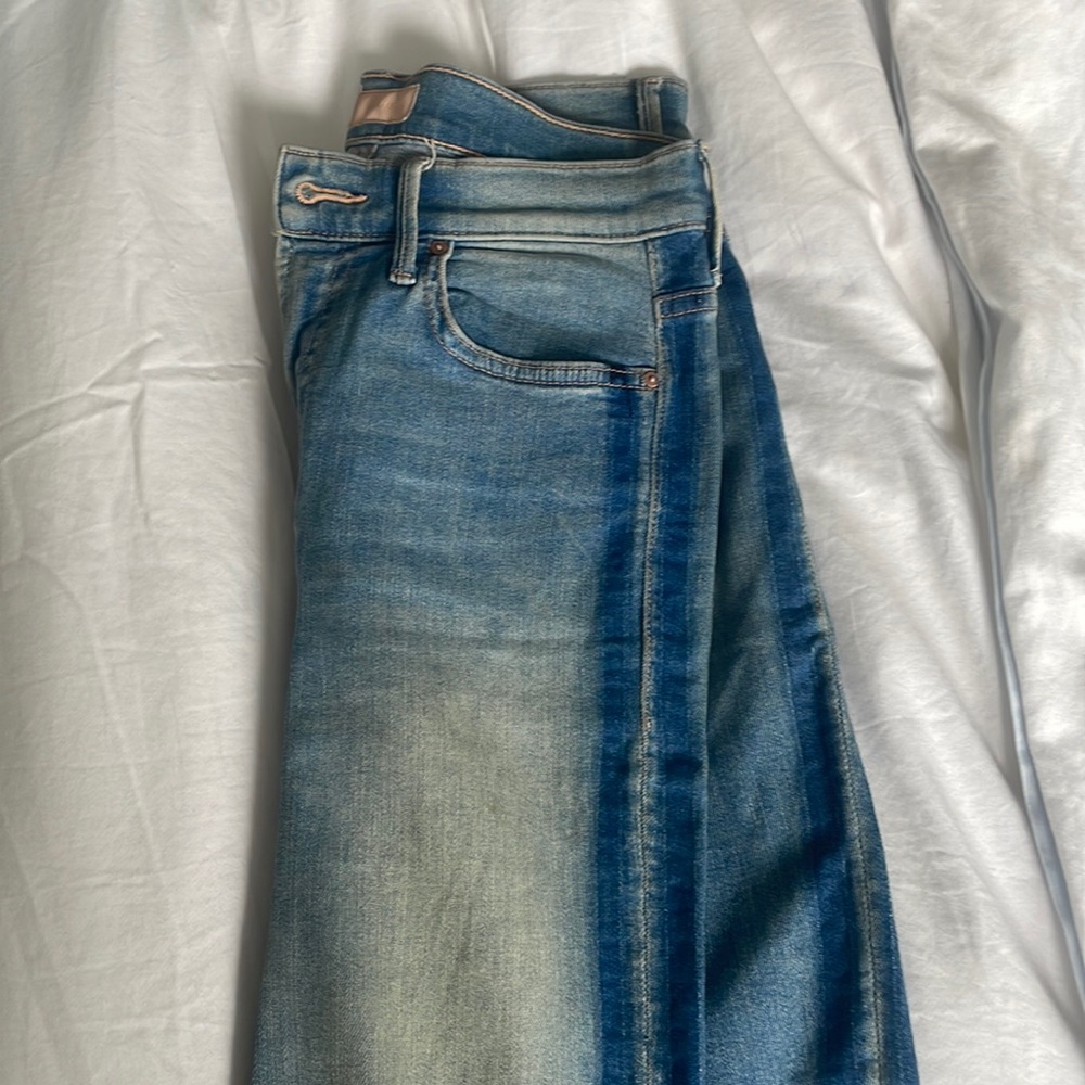 Mother jeans stunner zip ankle fray size 26